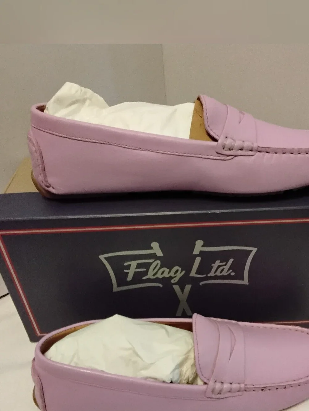 Flag LTD Leather Morgan Penny Loafers Size 8.5 - New With Tags